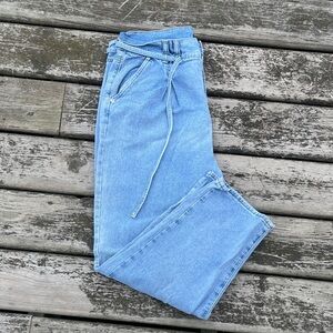 Kendall & Kylie Kourt Jeans Denim Pants with Drawstring Size 31